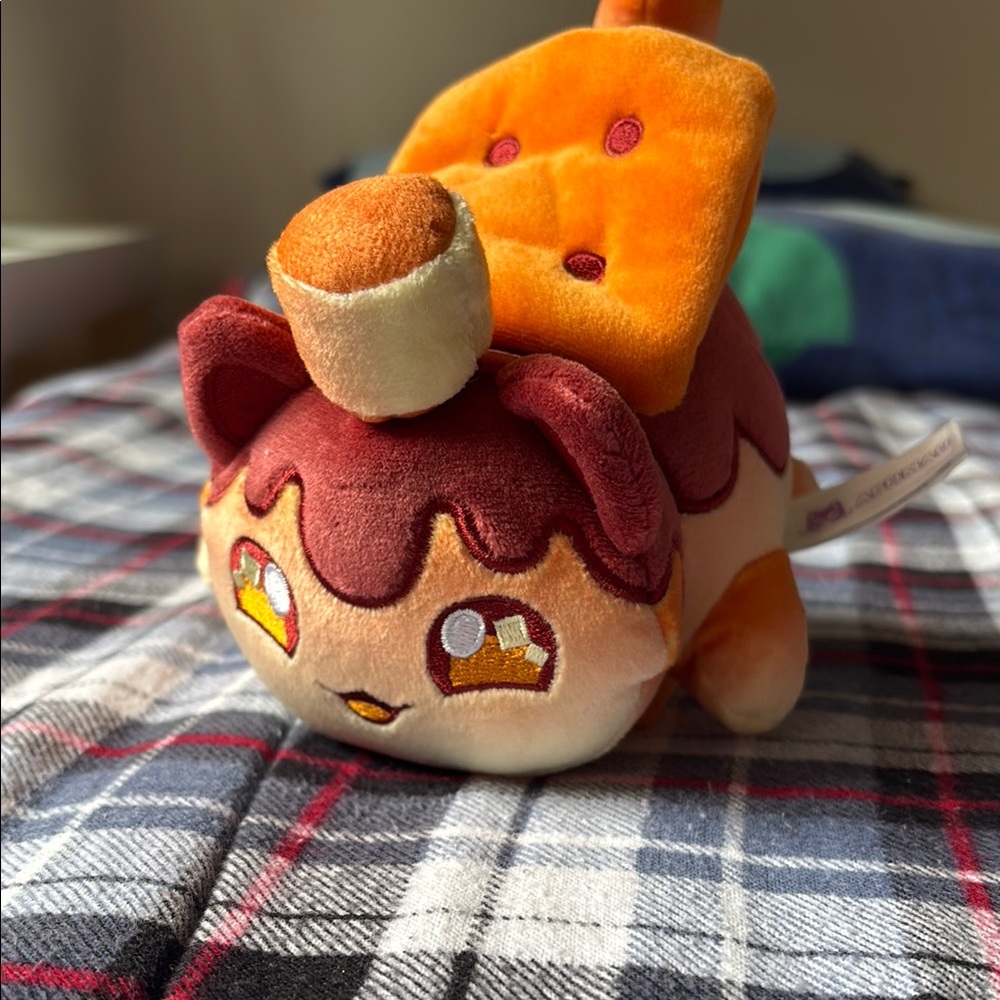 Dessert Cat Plush Aphmau Meemeow - Orange, Brown, Cream